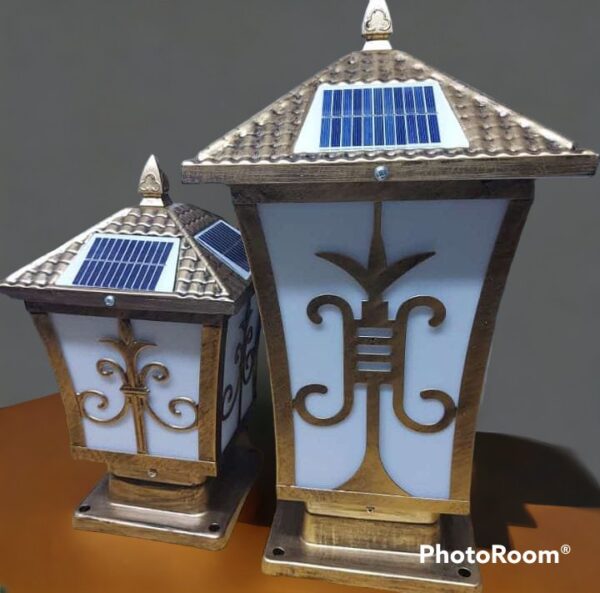 solar gate light 4 panels