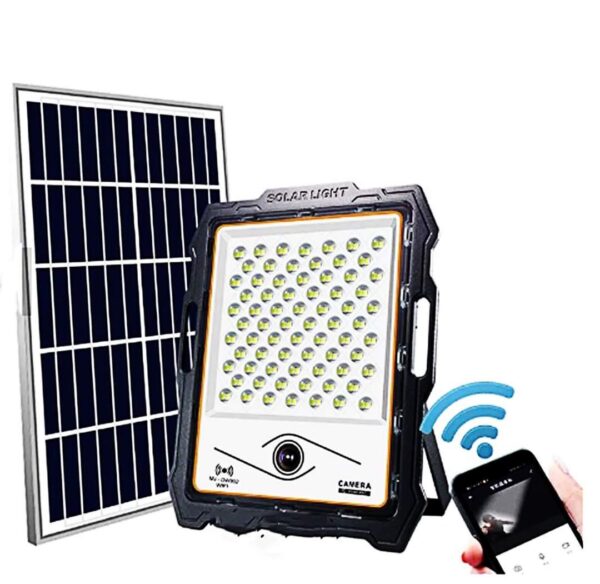 SOLAR FLOOD LIGHTS WITH CAMERA