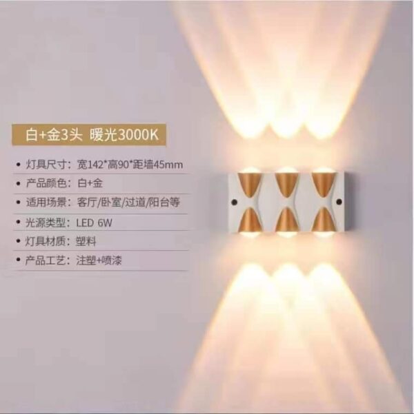 led 110-250v wall light warmwhite