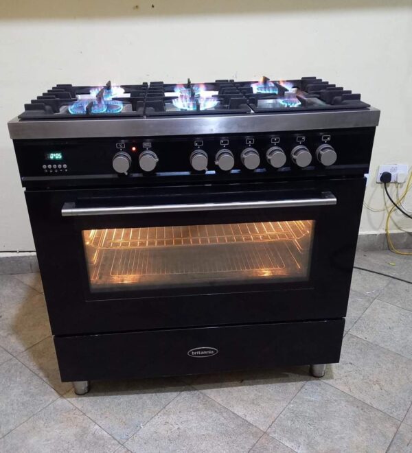 RF/499 5 gas burner + 1electric burner  + oven 60*90 cooker inox