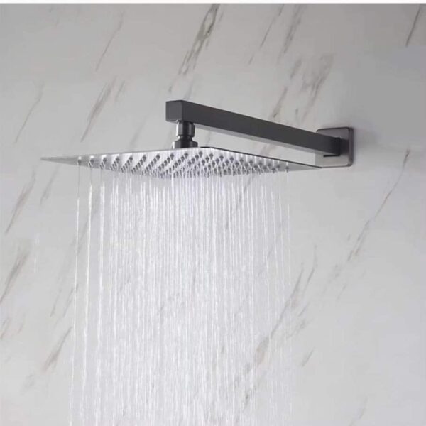 large square rain shower Head 304 stainless steel ultra thin power high pressure top spray bathroom rainfall showerhead ( 12inch) - Image 2