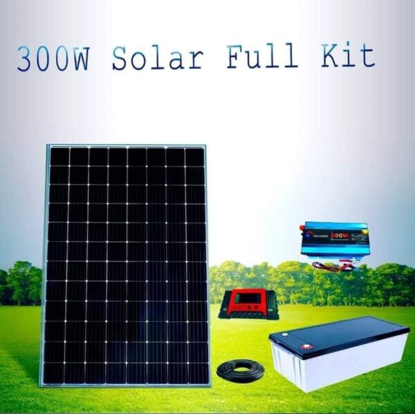 Solar full home kit with 300w panel