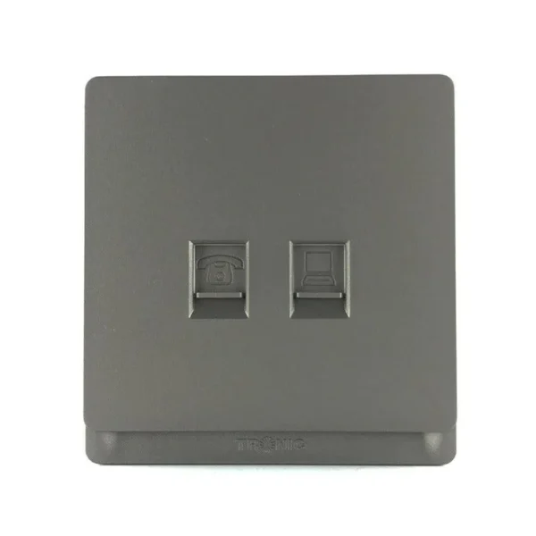 Grey Data And Telephone Socket