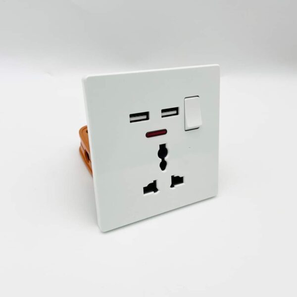 Generic Wall Socket USB Charger Port Outlets Single Switch