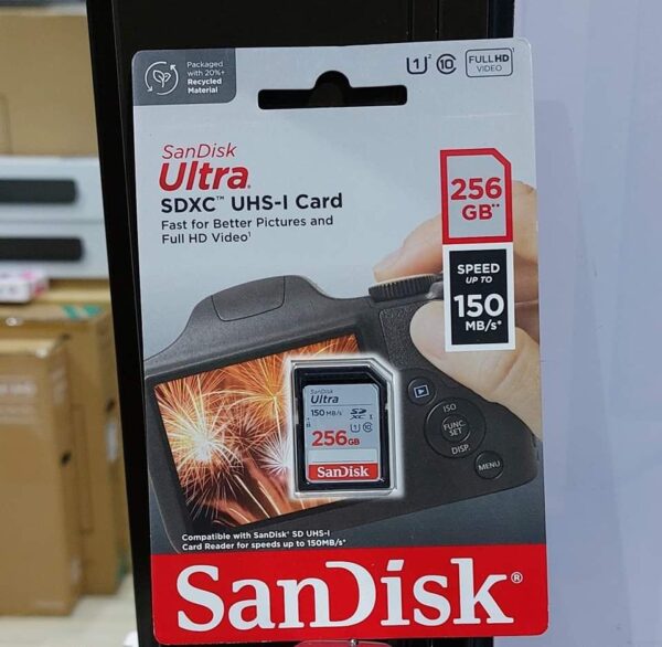 Sandisk 256GB Ultra MicroSD Memory Card high speed up to 150Mbs/s