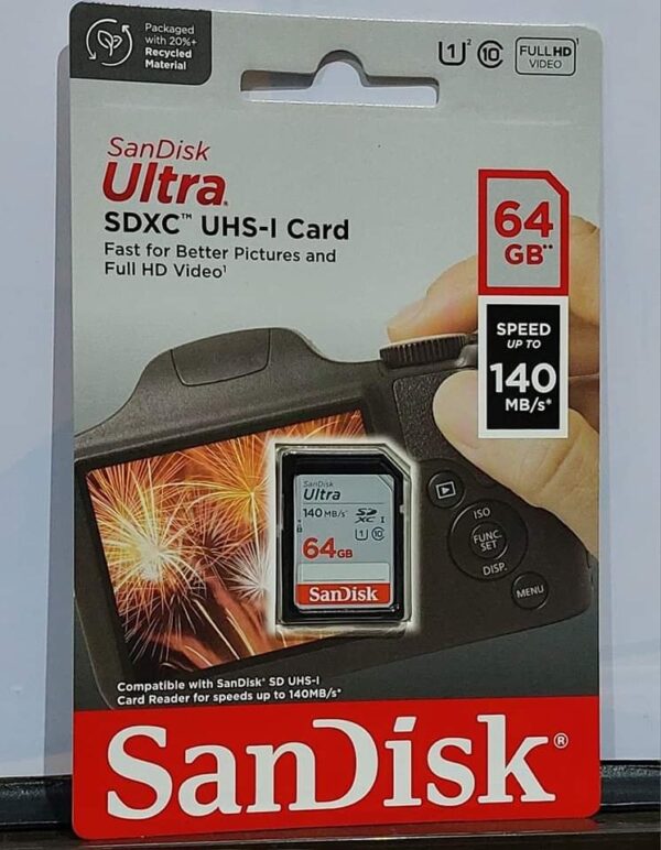 Sandisk 64GB Ultra MicroSD Memory Card